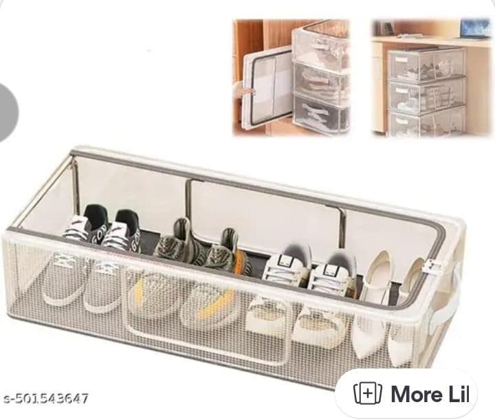 Foldable Shoe Organizer Box